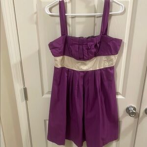 ModCloth Shulami pleaded purple dress